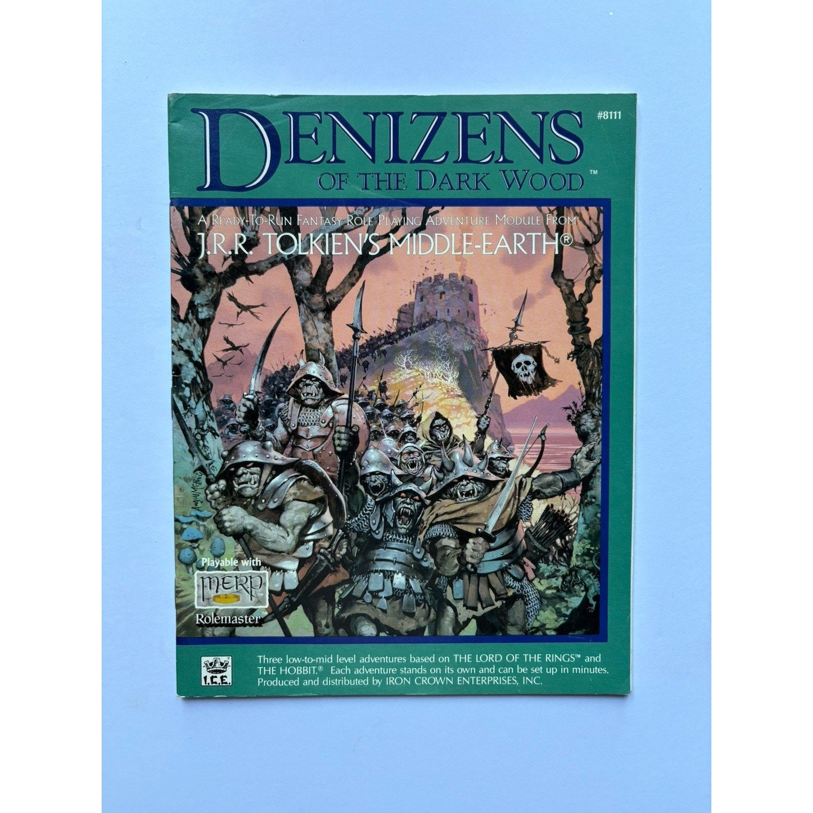 D&D Denizens of the Dark Wood ICE 8111 1989 MERP Tolkien RPG Module Complete - Humphrey's Book Den