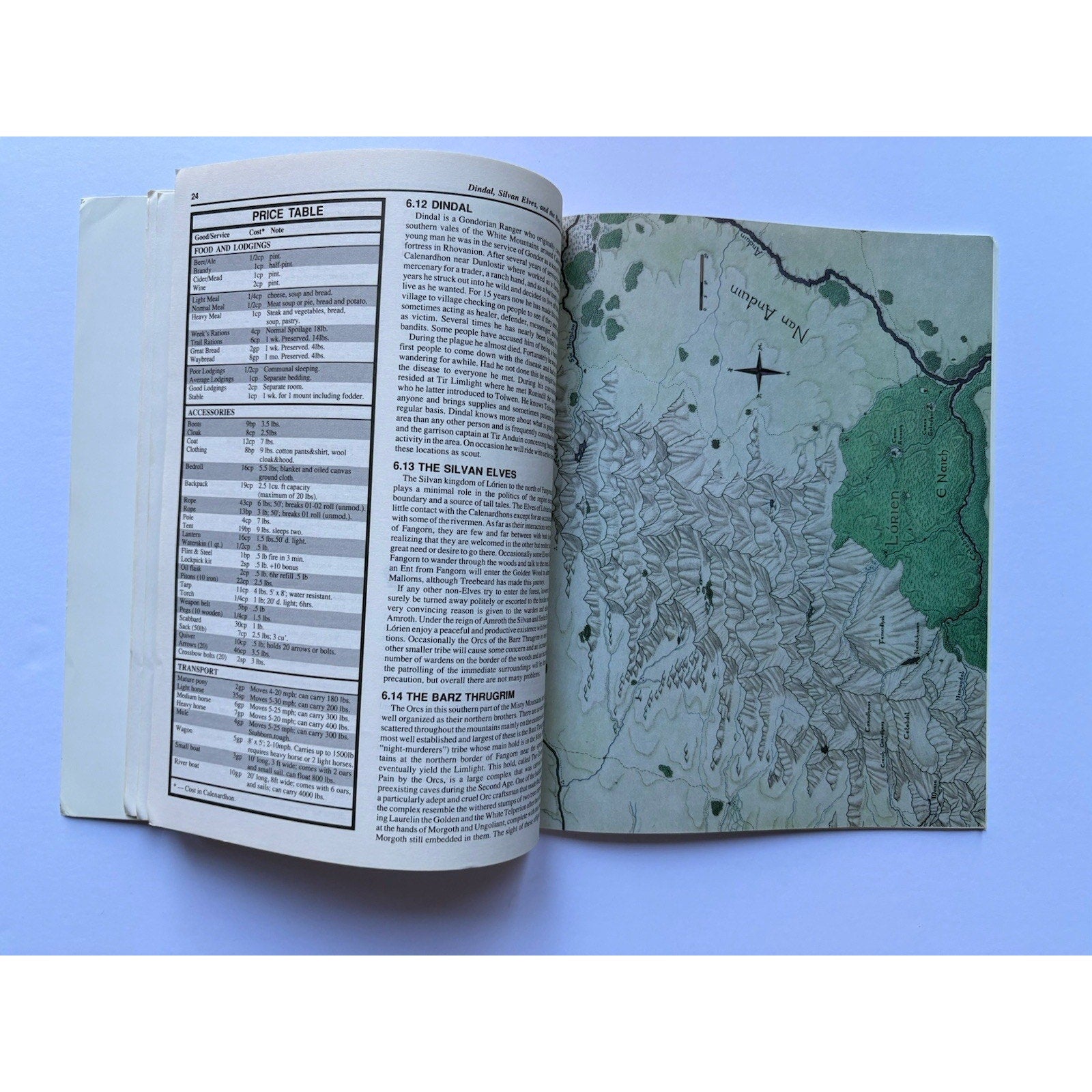 D&D Ents of Fangorn ICE 3500 1987 MERP RPG Module Complete Tolkien Treebeard - Humphrey's Book Den