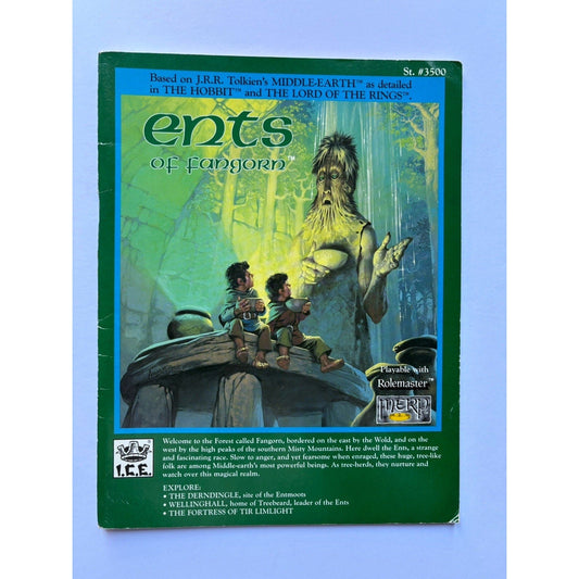 D&D Ents of Fangorn ICE 3500 1987 MERP RPG Module Complete Tolkien Treebeard - Humphrey's Book Den