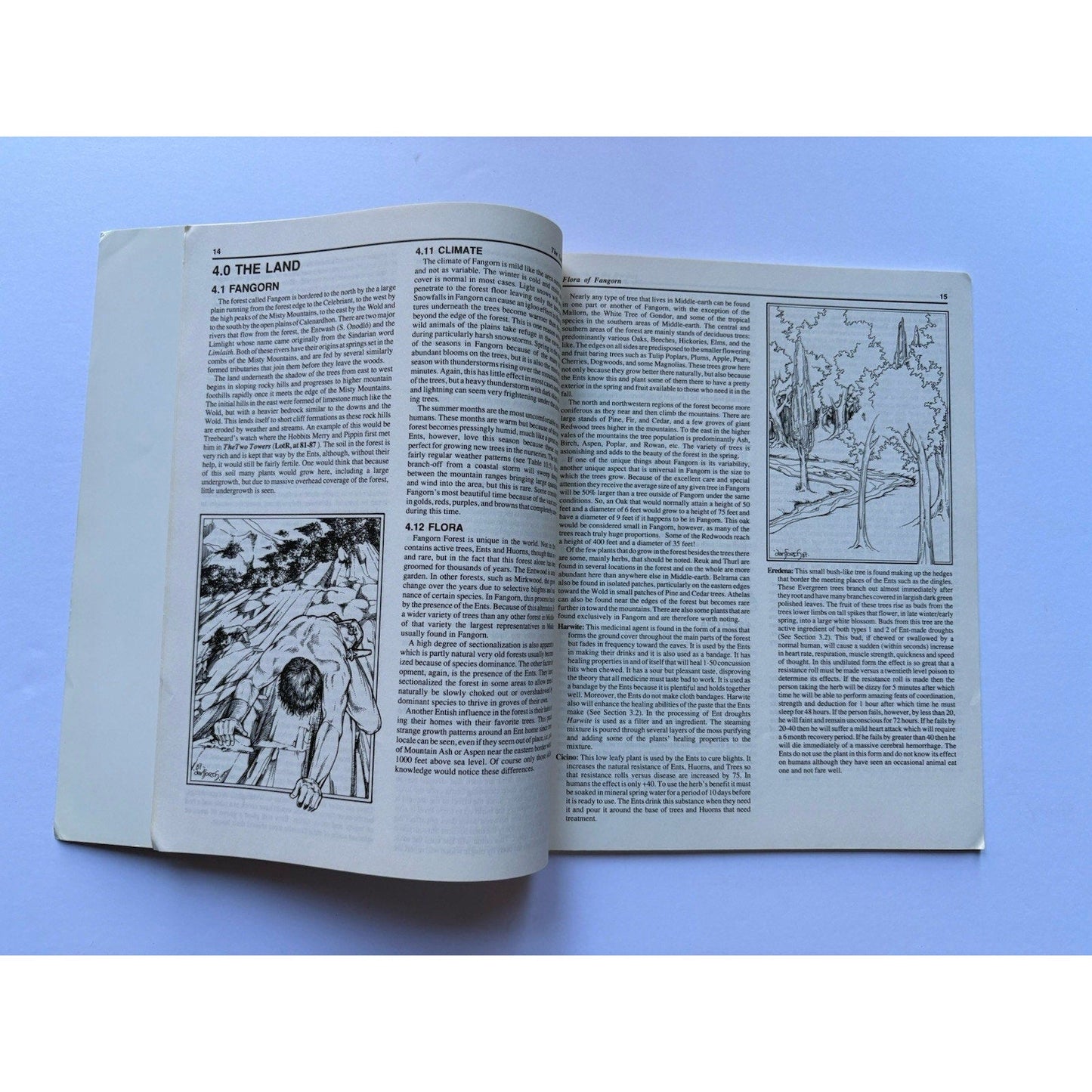 D&D Ents of Fangorn ICE 3500 1987 MERP RPG Module Complete Tolkien Treebeard - Humphrey's Book Den