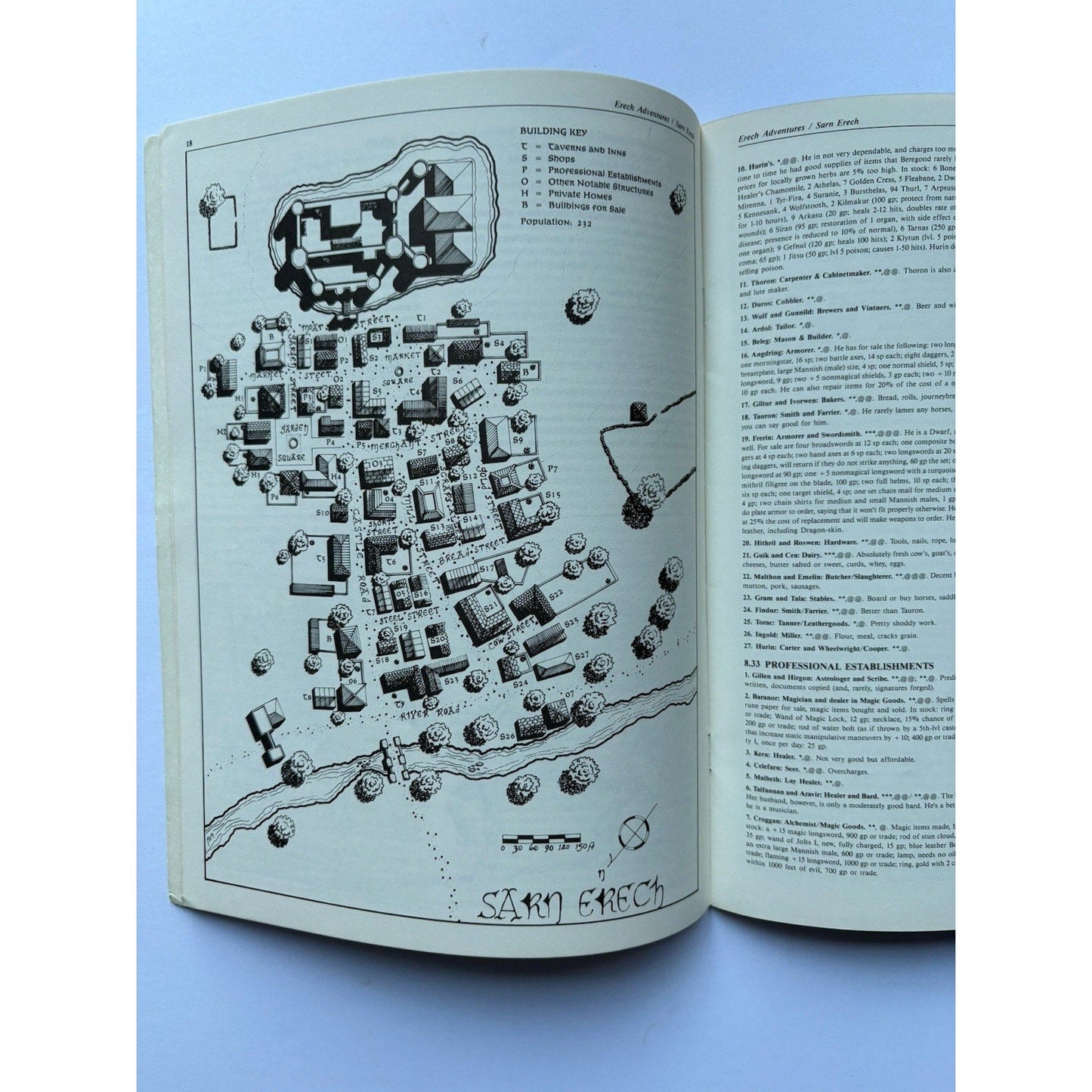 D&D Erech and the Paths of the Dead ICE 8060 1984 MERP Tolkien Module Complete - Humphrey's Book Den