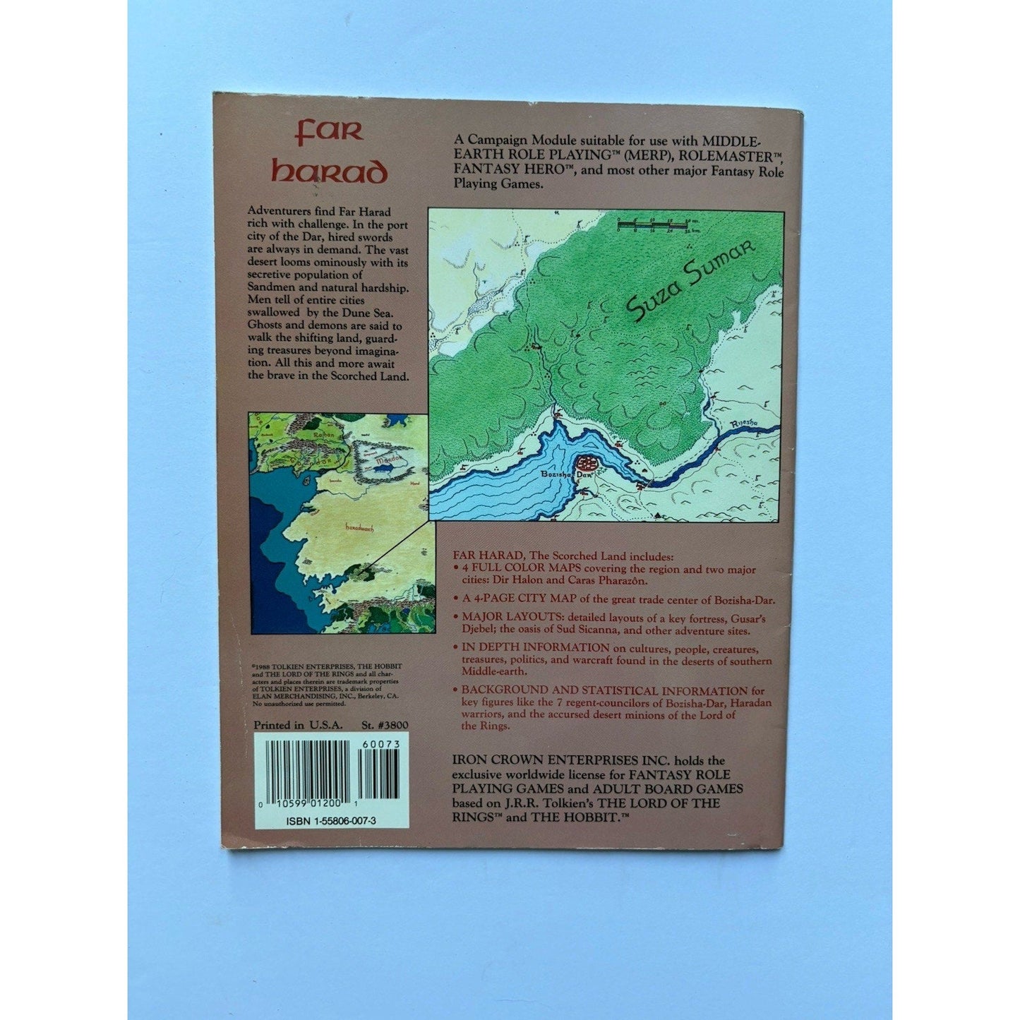 D&D Far Harad: The Scorched Land 3800 MERP ICE Middle - earth Complete - Humphrey's Book Den