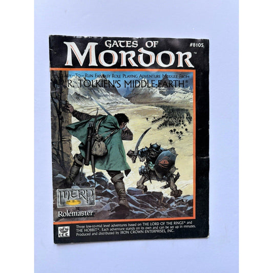D&D Gates of Mordor ICE 8105 1987 MERP Tolkien RPG Module Complete Rolemaster - Humphrey's Book Den