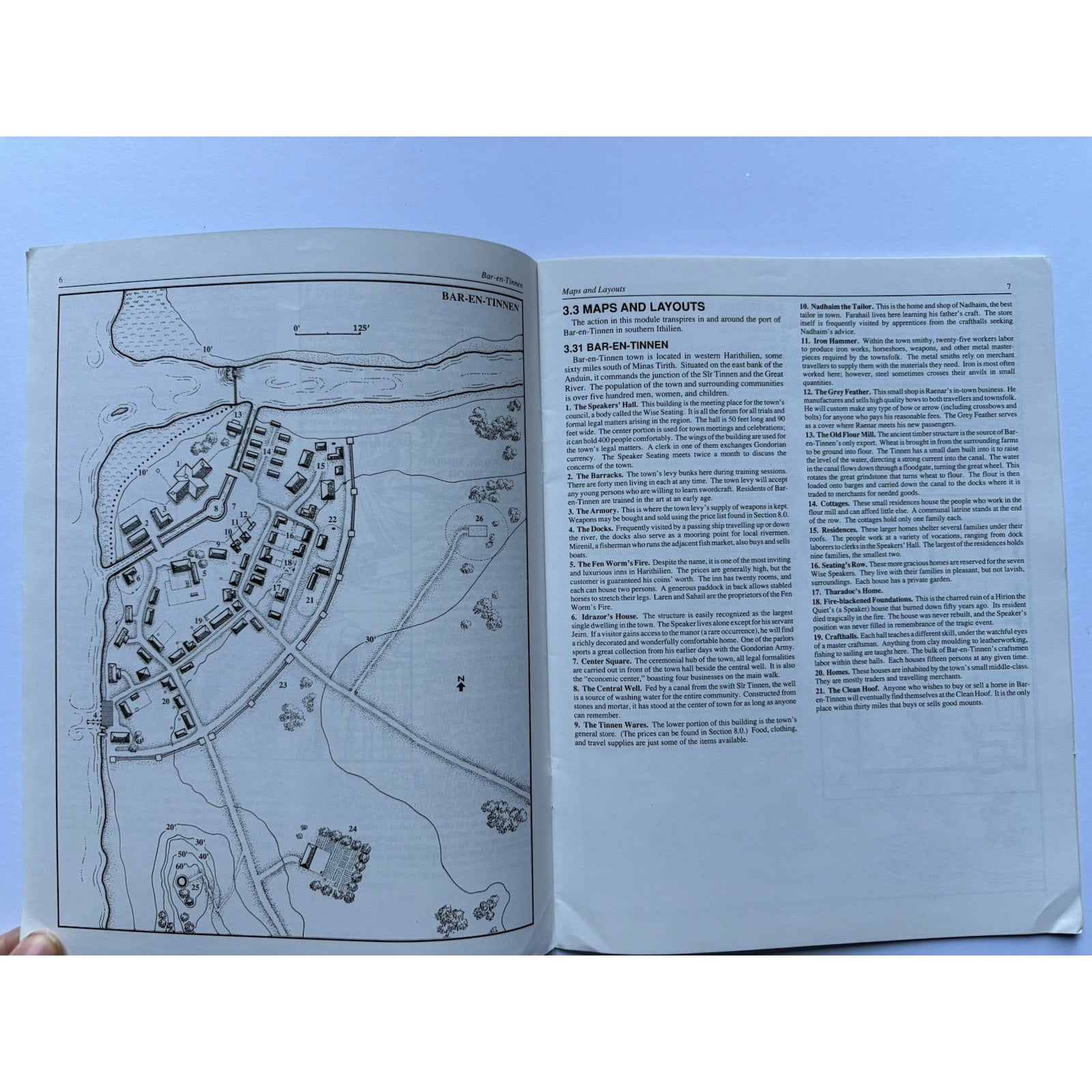 D&D Ghosts of the Southern Anduin ICE 8109 1989 MERP Tolkien Module Complete - Humphrey's Book Den