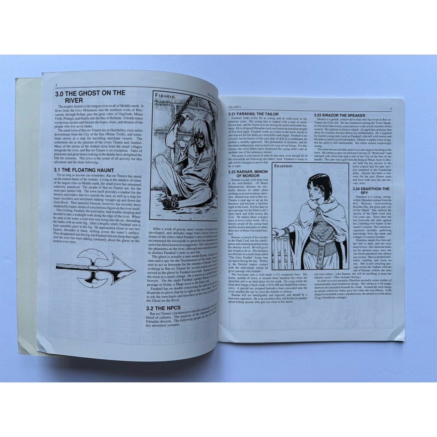 D&D Ghosts of the Southern Anduin ICE 8109 1989 MERP Tolkien Module Complete - Humphrey's Book Den