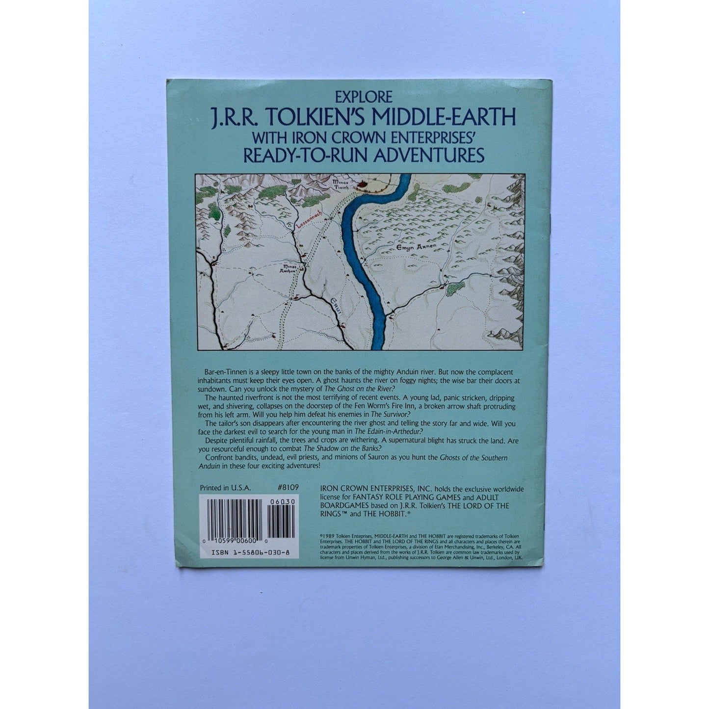 D&D Ghosts of the Southern Anduin ICE 8109 1989 MERP Tolkien Module Complete - Humphrey's Book Den
