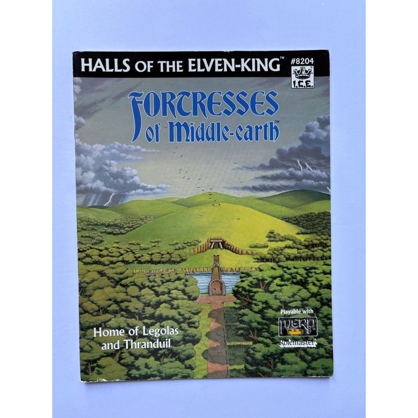 D&D Halls of the Elven - King ICE 8204 1988 MERP Tolkien Module Complete w/ Maps - Humphrey's Book Den