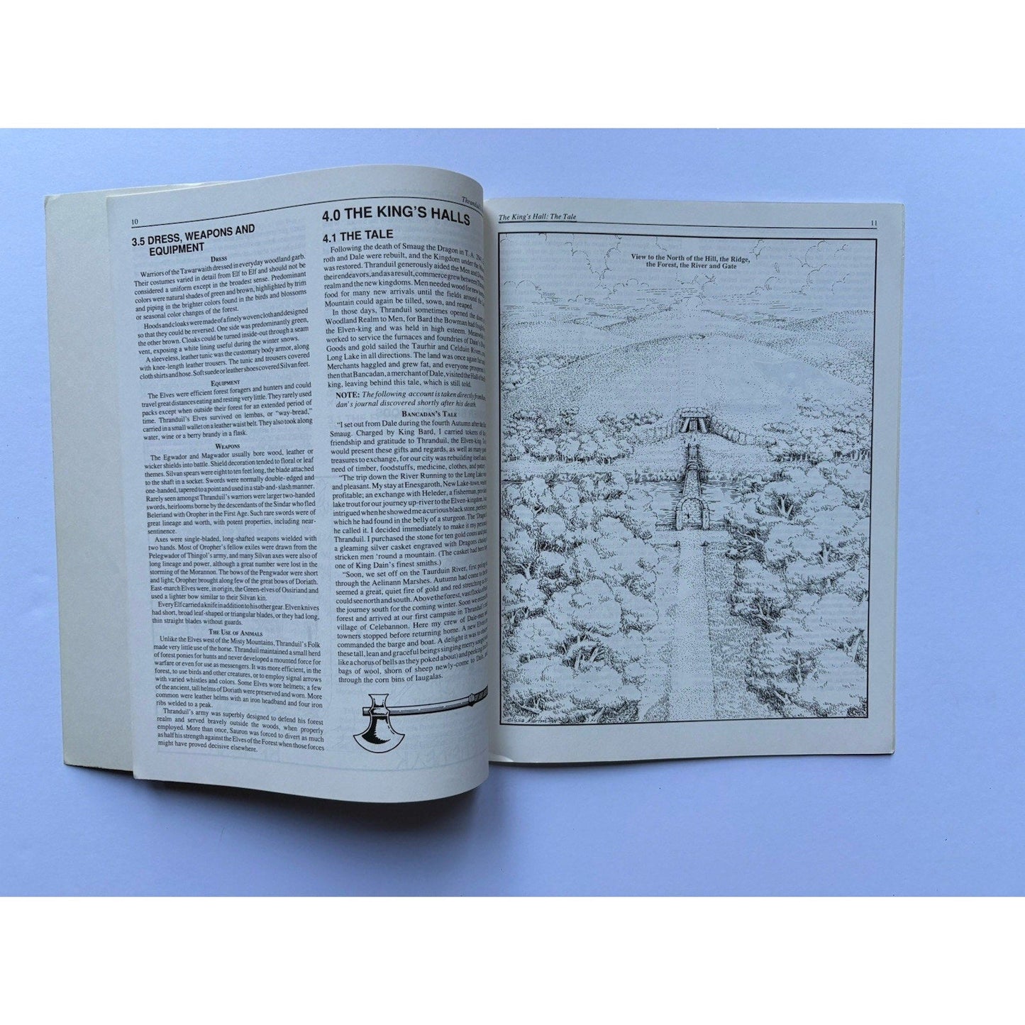 D&D Halls of the Elven - King ICE 8204 1988 MERP Tolkien Module Complete w/ Maps - Humphrey's Book Den