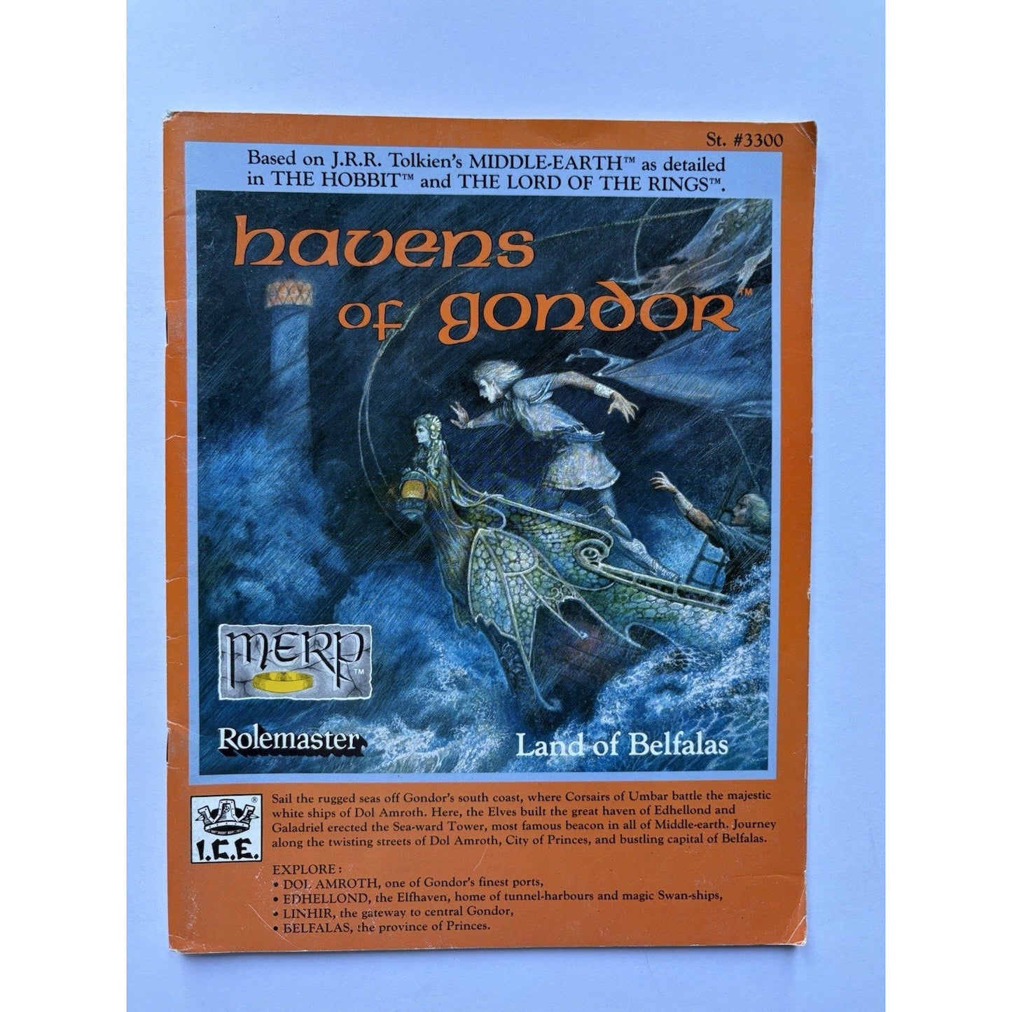 D&D Havens of Gondor ICE 3300 1987 MERP RPG Module Complete Tolkien Dol Amroth - Humphrey's Book Den
