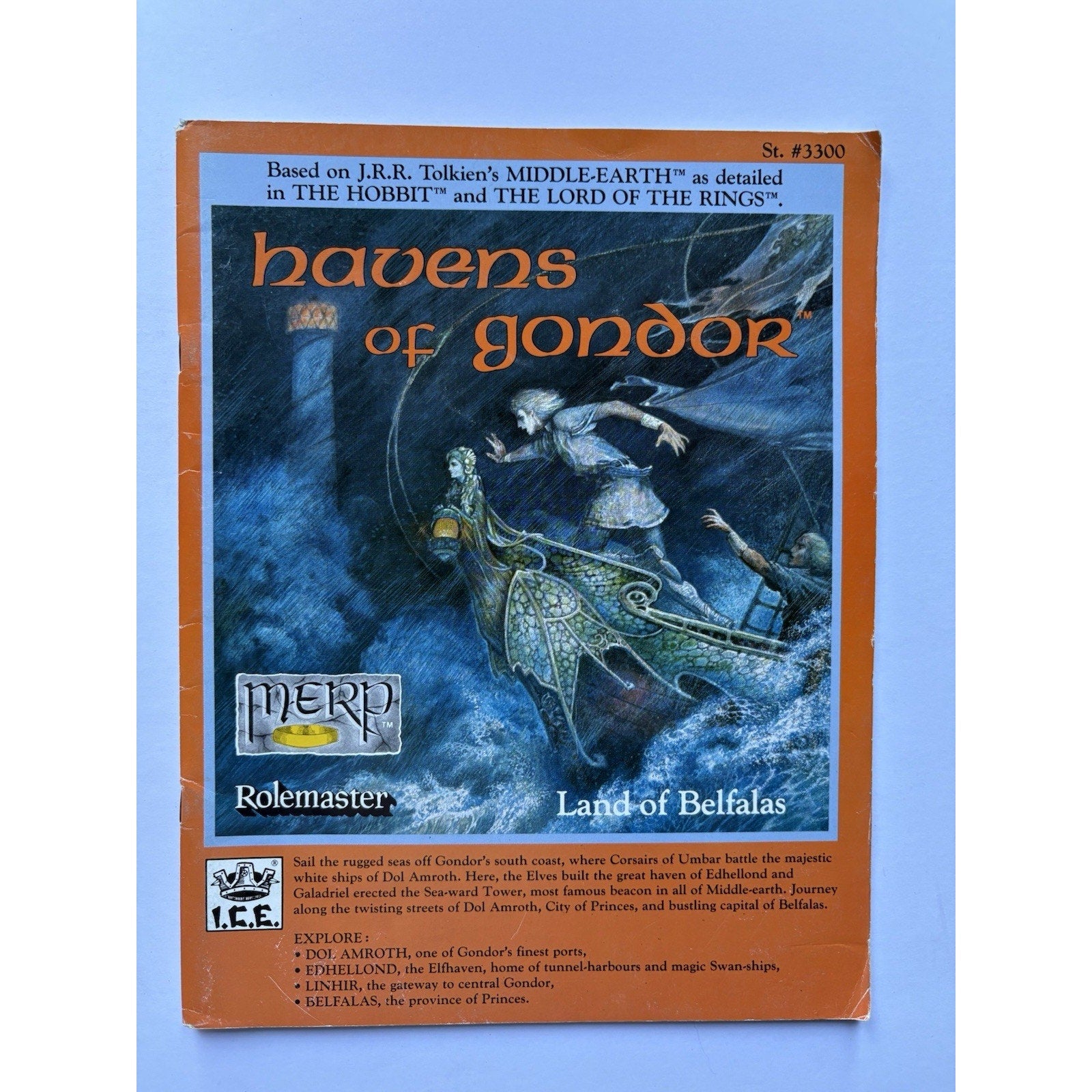 D&D Havens of Gondor ICE 3300 1987 MERP RPG Module Complete Tolkien Dol Amroth - Humphrey's Book Den