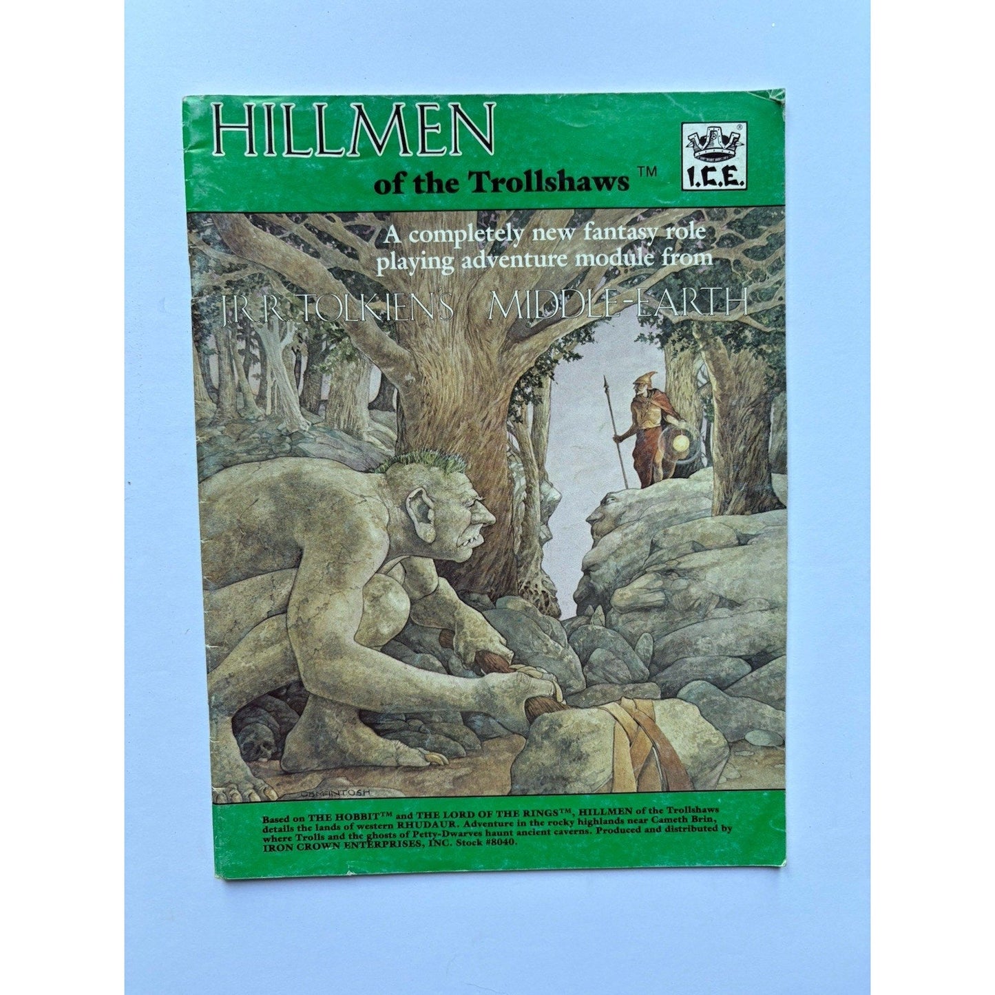 D&D Hillmen of the Trollshaws ICE 8040 1984 MERP Tolkien RPG Module Complete - Humphrey's Book Den