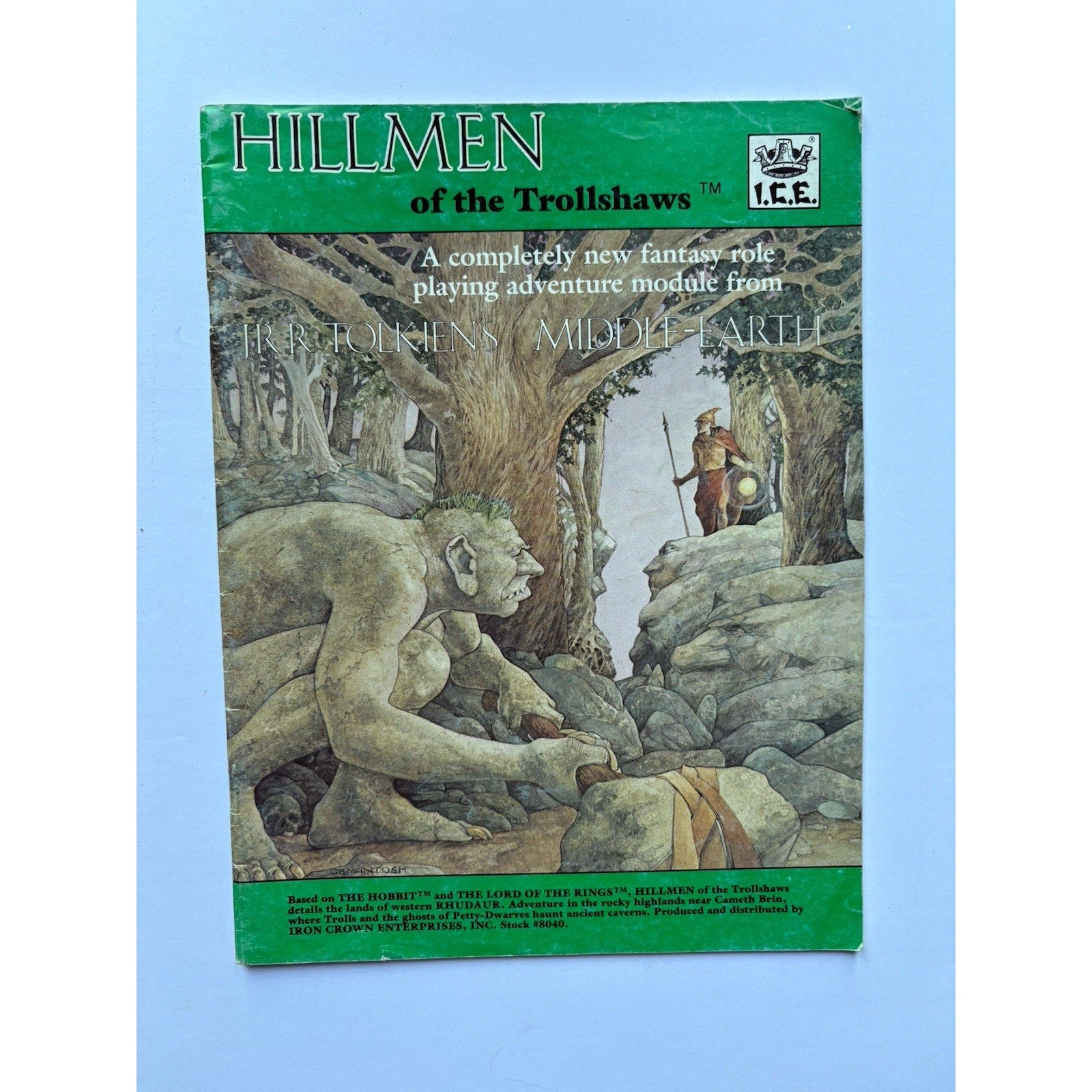 D&D Hillmen of the Trollshaws ICE 8040 1984 MERP Tolkien RPG Module Complete - Humphrey's Book Den