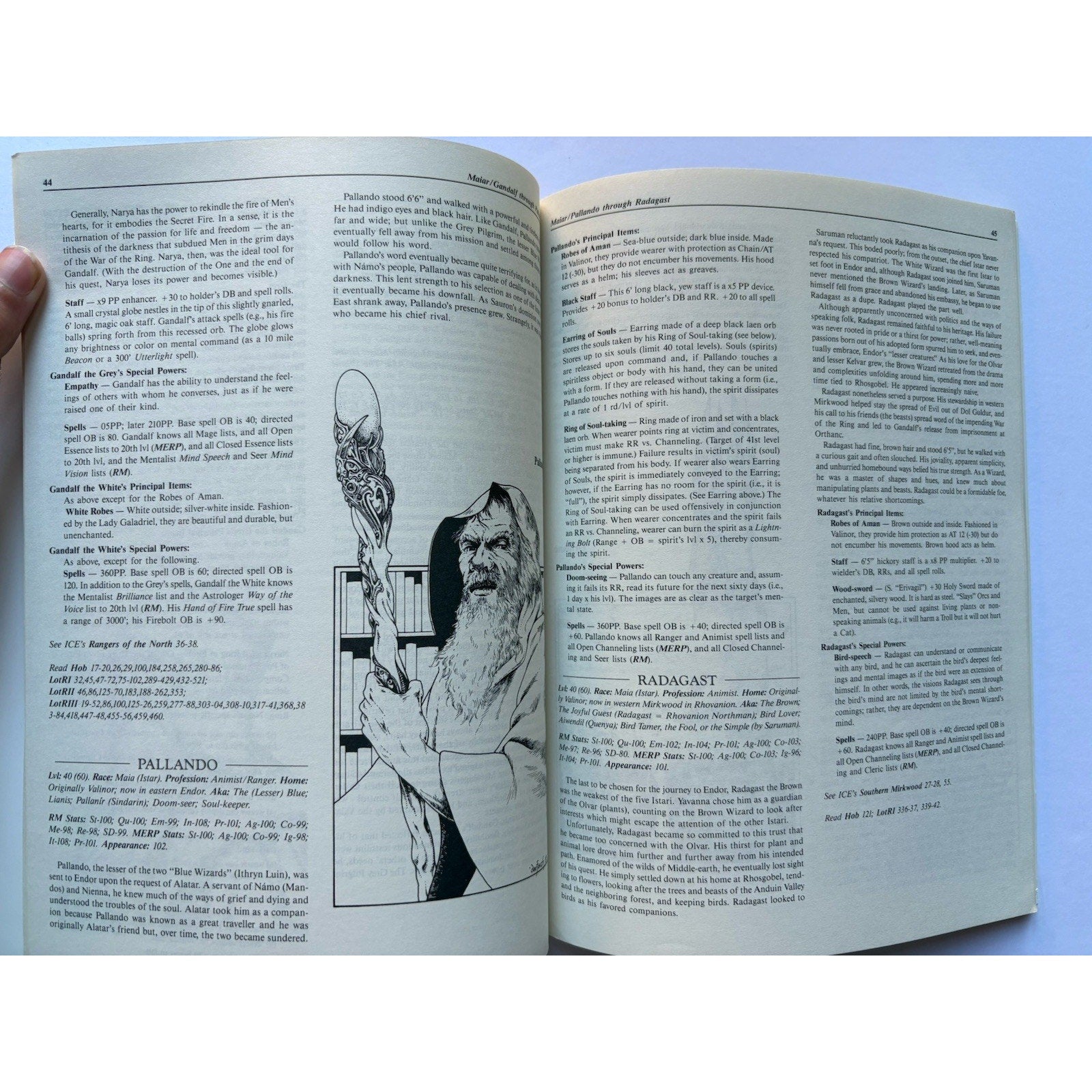 D&D Lords of Middle - earth Vol I ICE 8002 1986 MERP Elves Maiar Valar Tolkien - Humphrey's Book Den