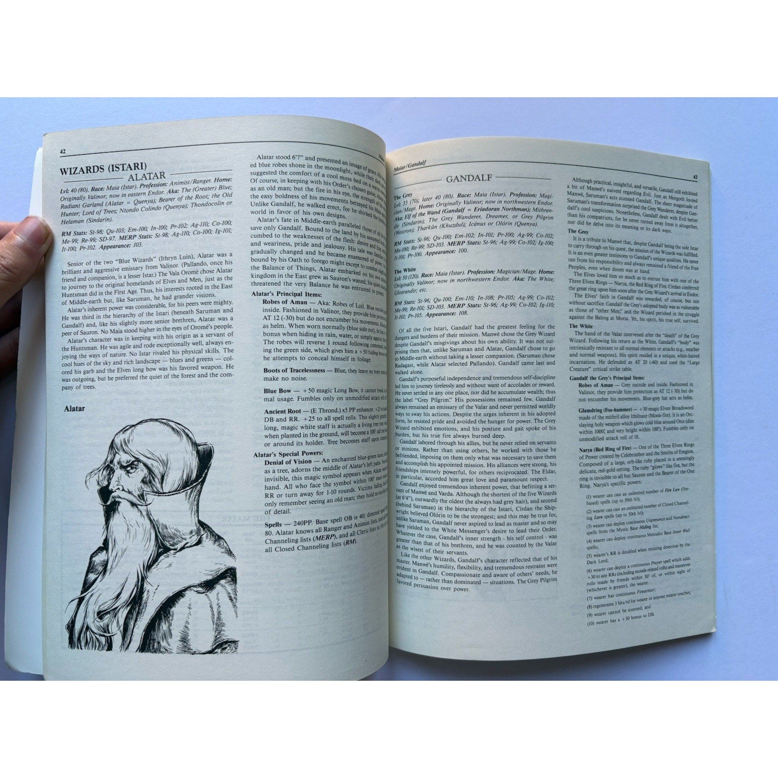 D&D Lords of Middle - earth Vol I ICE 8002 1986 MERP Elves Maiar Valar Tolkien - Humphrey's Book Den