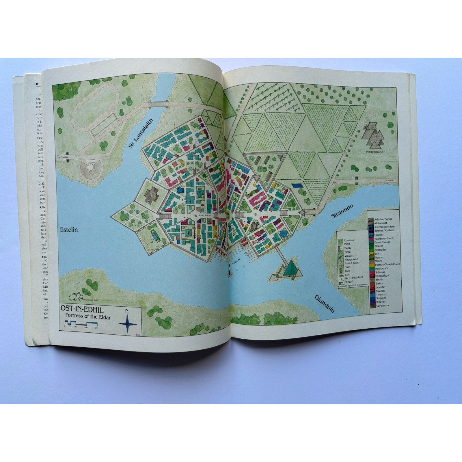 D&D Lorien & the Halls of the Elven Smiths ICE 3200 1986 MERP Module Complete - Humphrey's Book Den