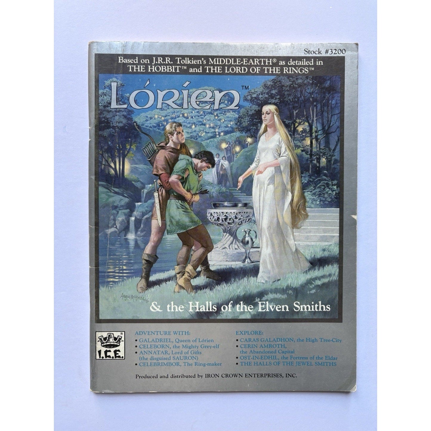 D&D Lorien & the Halls of the Elven Smiths ICE 3200 1986 MERP Module Complete - Humphrey's Book Den