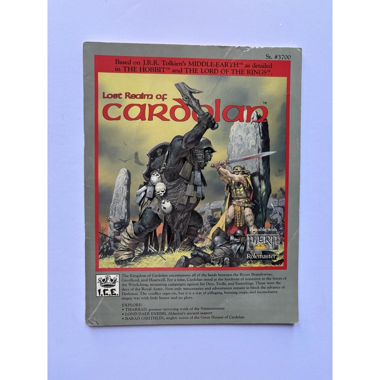 D&D Lost Realm of Cardolan ICE 3700 1987 MERP Tolkien RPG Module Complete Maps - Humphrey's Book Den
