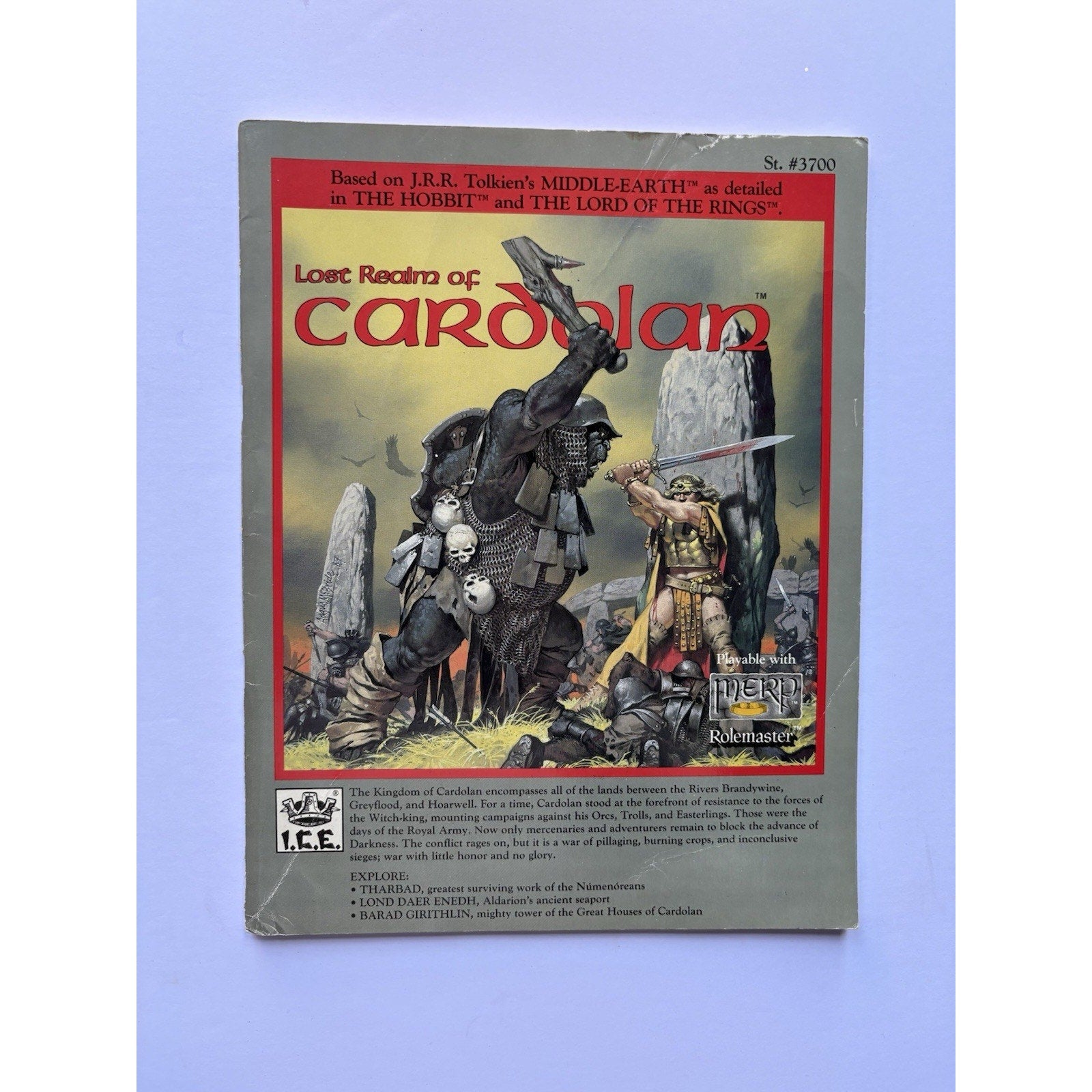 D&D Lost Realm of Cardolan ICE 3700 1987 MERP Tolkien RPG Module Complete Maps - Humphrey's Book Den