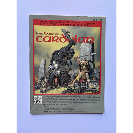 D&D Lost Realm of Cardolan ICE 3700 1987 MERP Tolkien RPG Module Complete Maps - Humphrey's Book Den