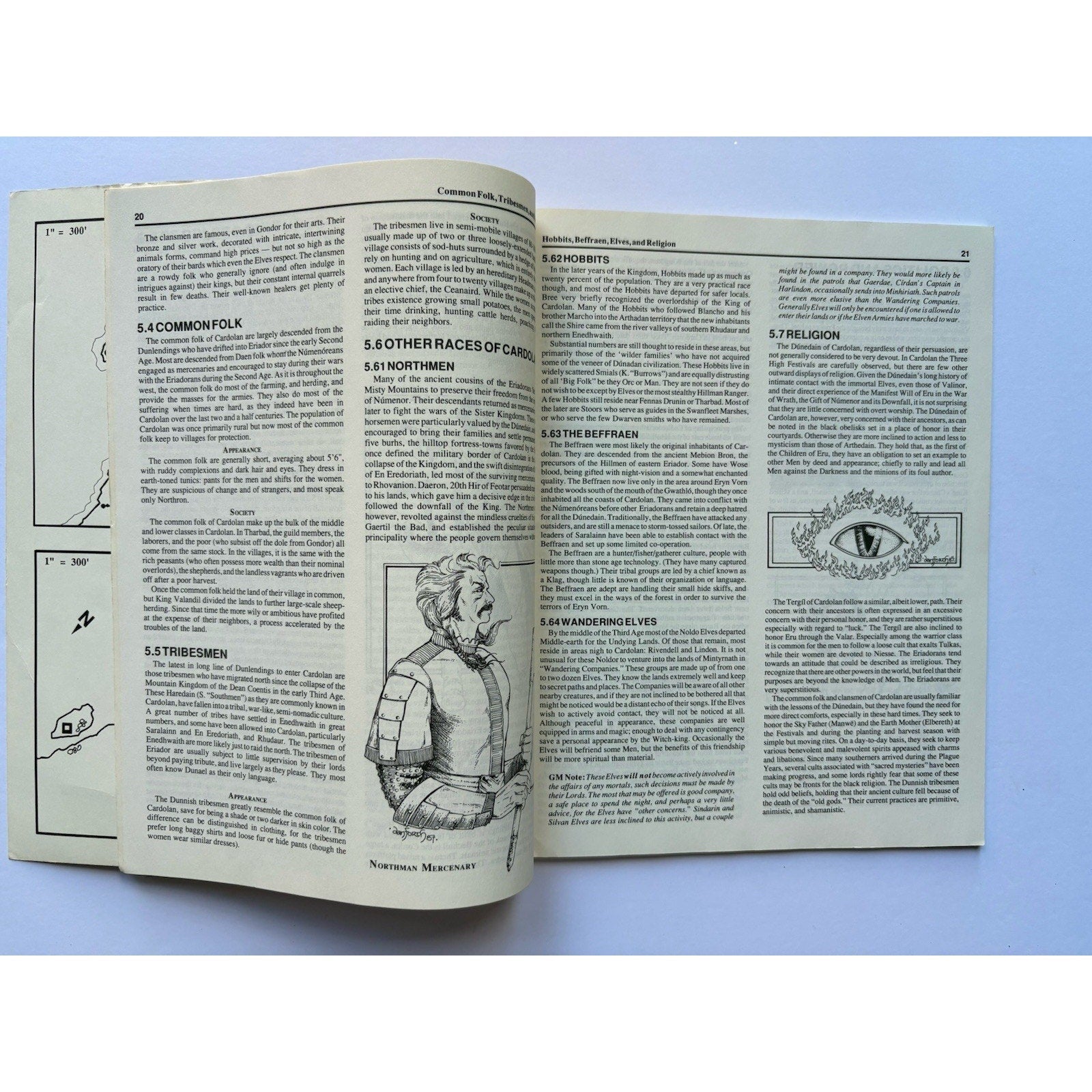 D&D Lost Realm of Cardolan ICE 3700 1987 MERP Tolkien RPG Module Complete Maps - Humphrey's Book Den