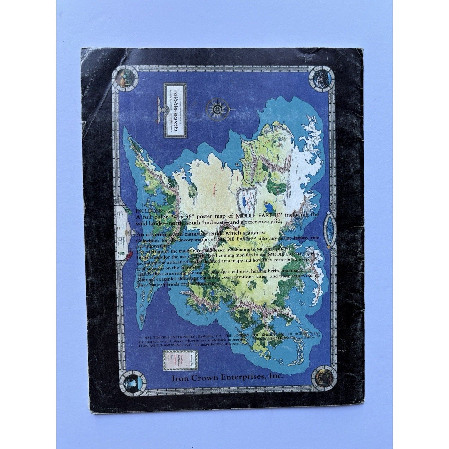 D&D Middle - earth Campaign Guide ICE 2100 1982 MERP RPG Complete w/ Map Tolkien - Humphrey's Book Den