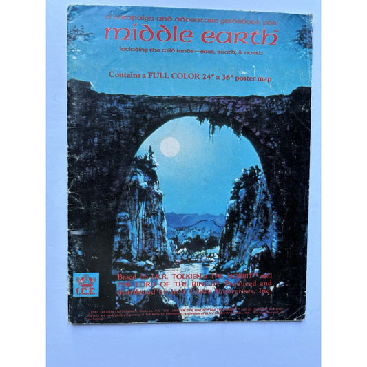 D&D Middle - earth Campaign Guide ICE 2100 1982 MERP RPG Complete w/ Map Tolkien - Humphrey's Book Den