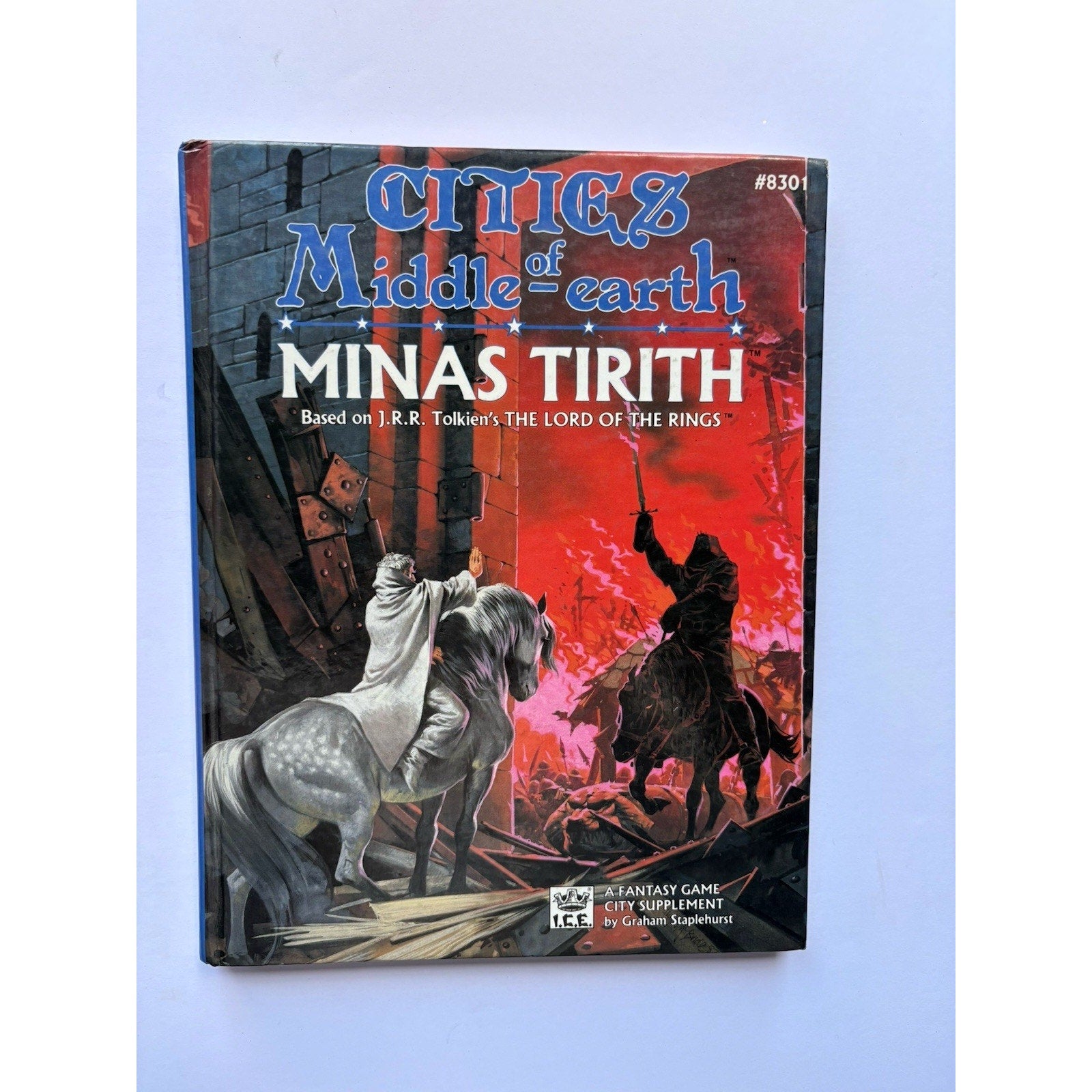 D&D Minas Tirith Cities of Middle - earth ICE 8301 1988 MERP Hardcover Complete - Humphrey's Book Den