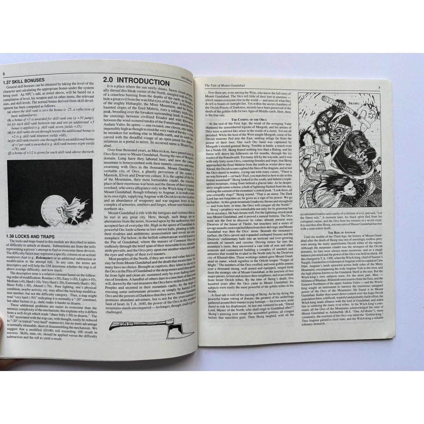 D&D Mount Gundabad ICE 3110 1989 MERP Tolkien RPG Module Complete Color Maps - Humphrey's Book Den