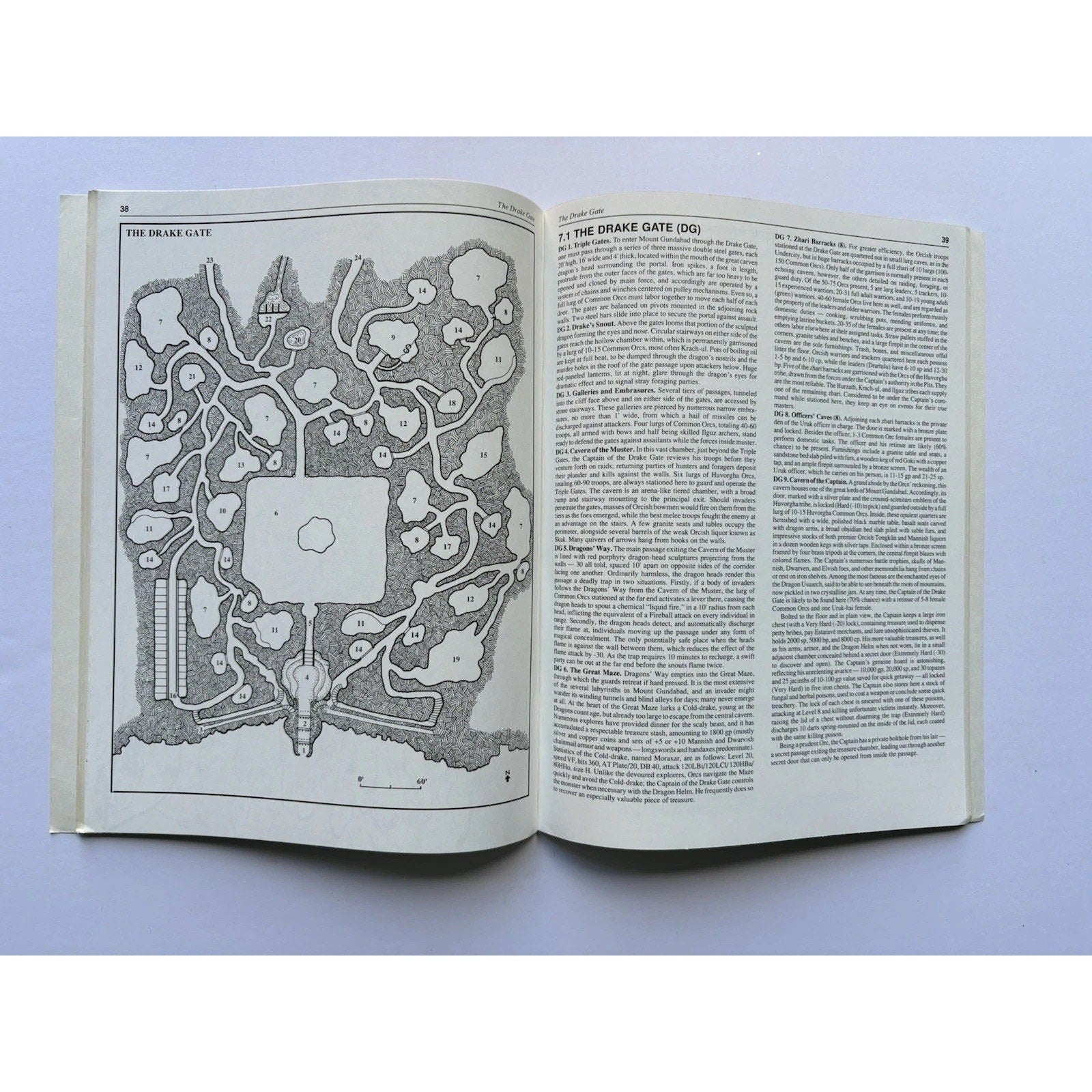 D&D Mount Gundabad ICE 3110 1989 MERP Tolkien RPG Module Complete Color Maps - Humphrey's Book Den