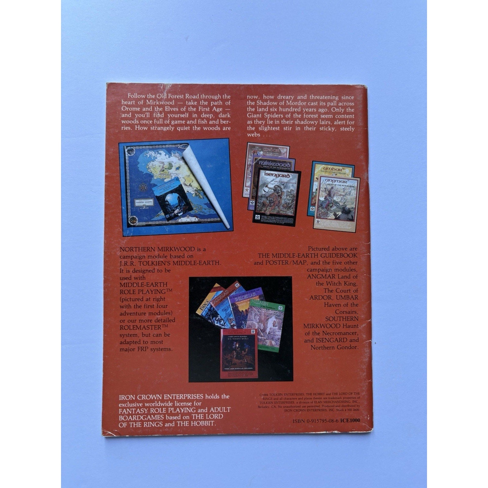 D&D Northern Mirkwood ICE 2600 1983 MERP Module Complete Tolkien Elven Realm - Humphrey's Book Den