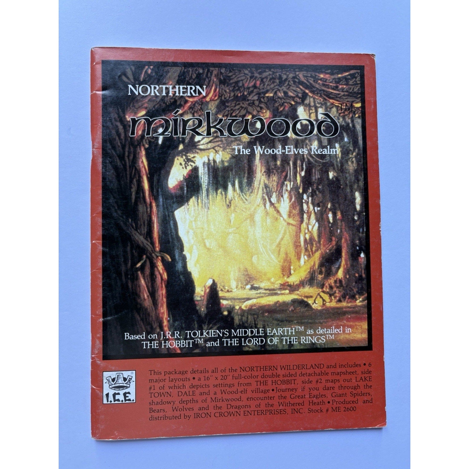 D&D Northern Mirkwood ICE 2600 1983 MERP Module Complete Tolkien Elven Realm - Humphrey's Book Den