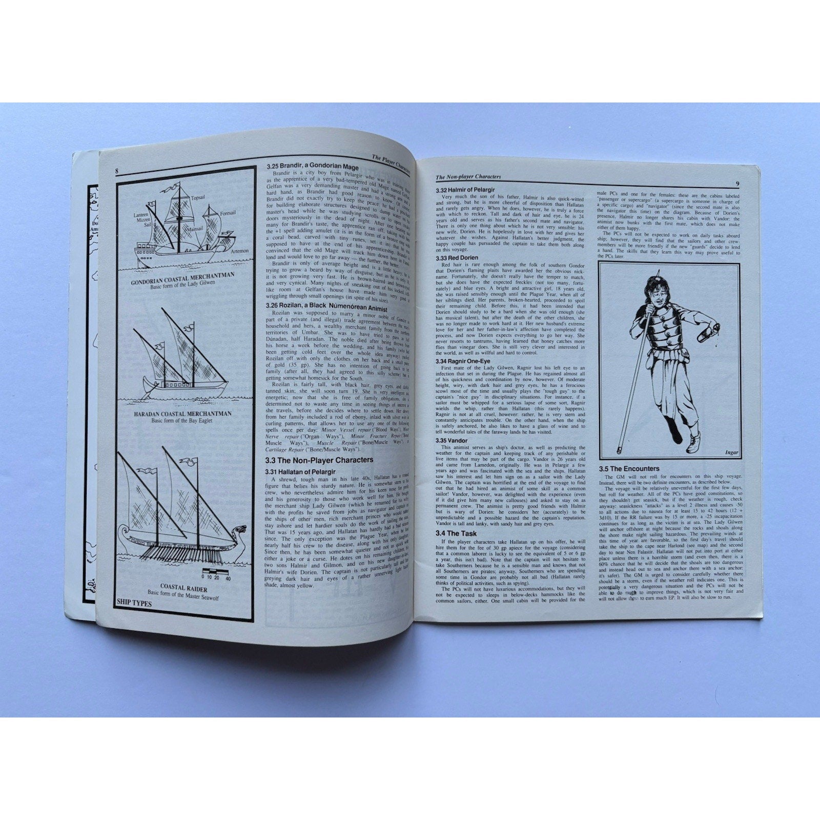 D&D Pirates of Pelargir ICE 8104 1987 MERP Tolkien RPG Module Complete w/ Maps - Humphrey's Book Den