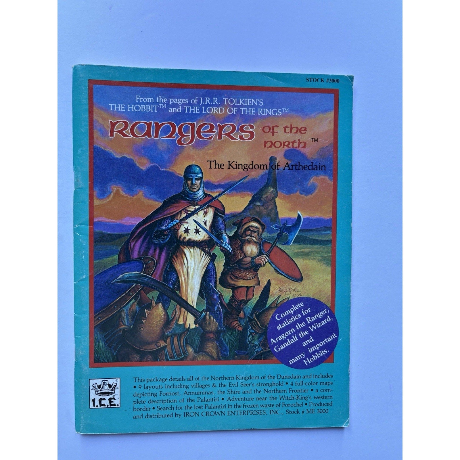 D&D Rangers of the North ICE 3000 1984 MERP Module Complete Tolkien Arthedain - Humphrey's Book Den