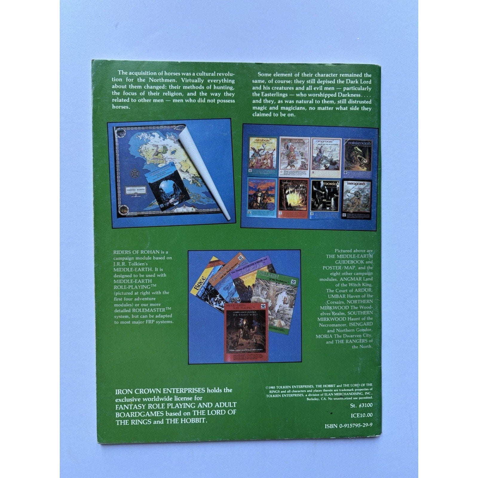 D&D Riders of Rohan ICE 3100 1984 MERP RPG Module Complete Tolkien Helm’s Deep - Humphrey's Book Den