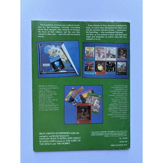 D&D Riders of Rohan ICE 3100 1984 MERP RPG Module Complete Tolkien Helm’s Deep - Humphrey's Book Den