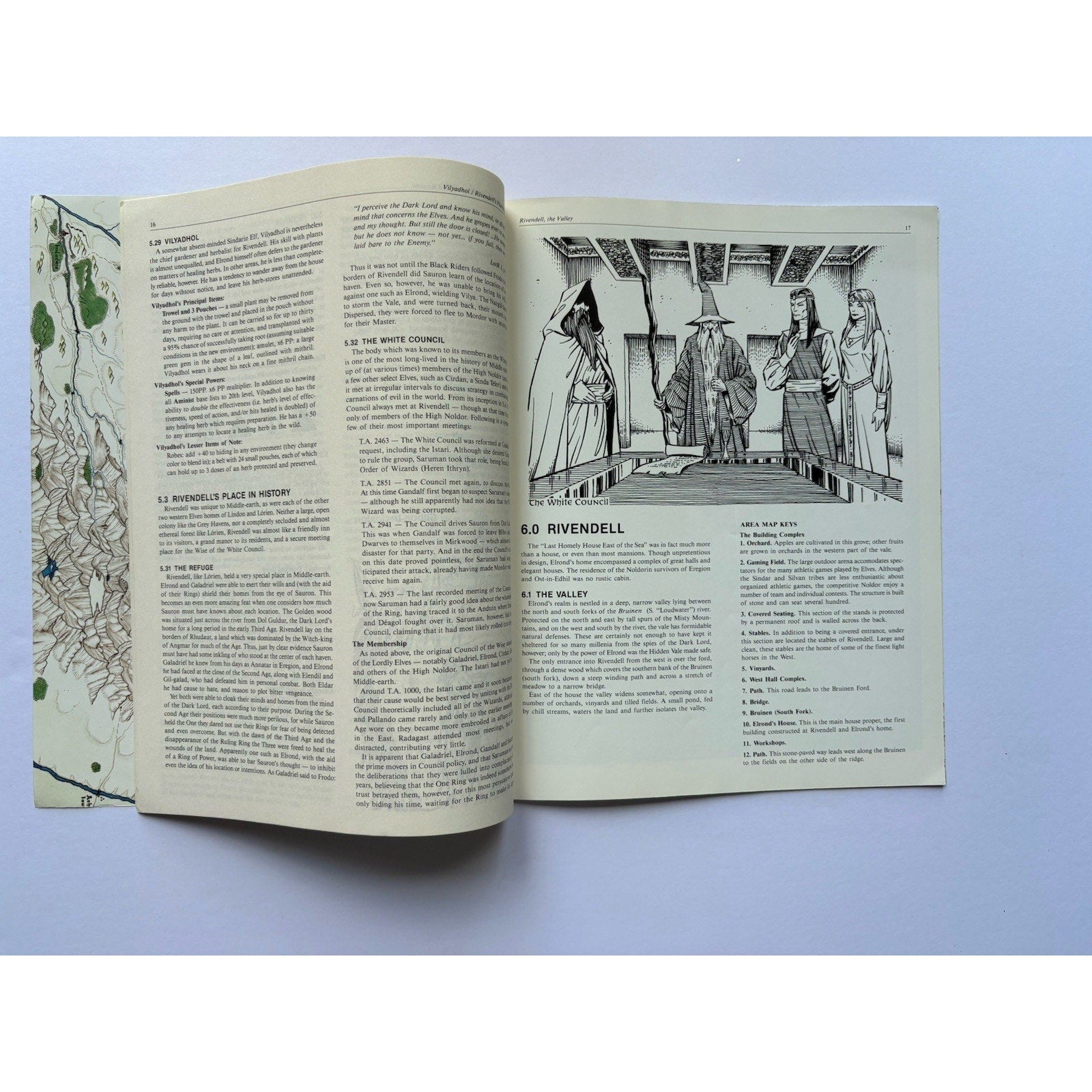 D&D Rivendell House of Elrond ICE 8080 1987 MERP Tolkien Module Complete Maps - Humphrey's Book Den