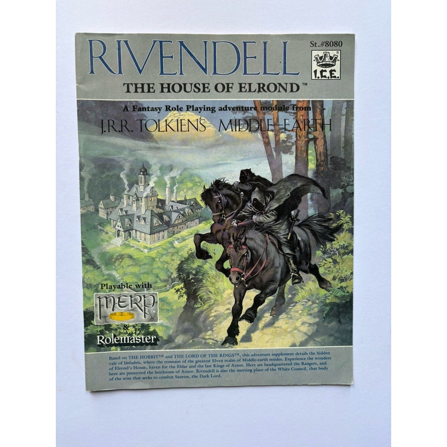 D&D Rivendell House of Elrond ICE 8080 1987 MERP Tolkien Module Complete Maps - Humphrey's Book Den