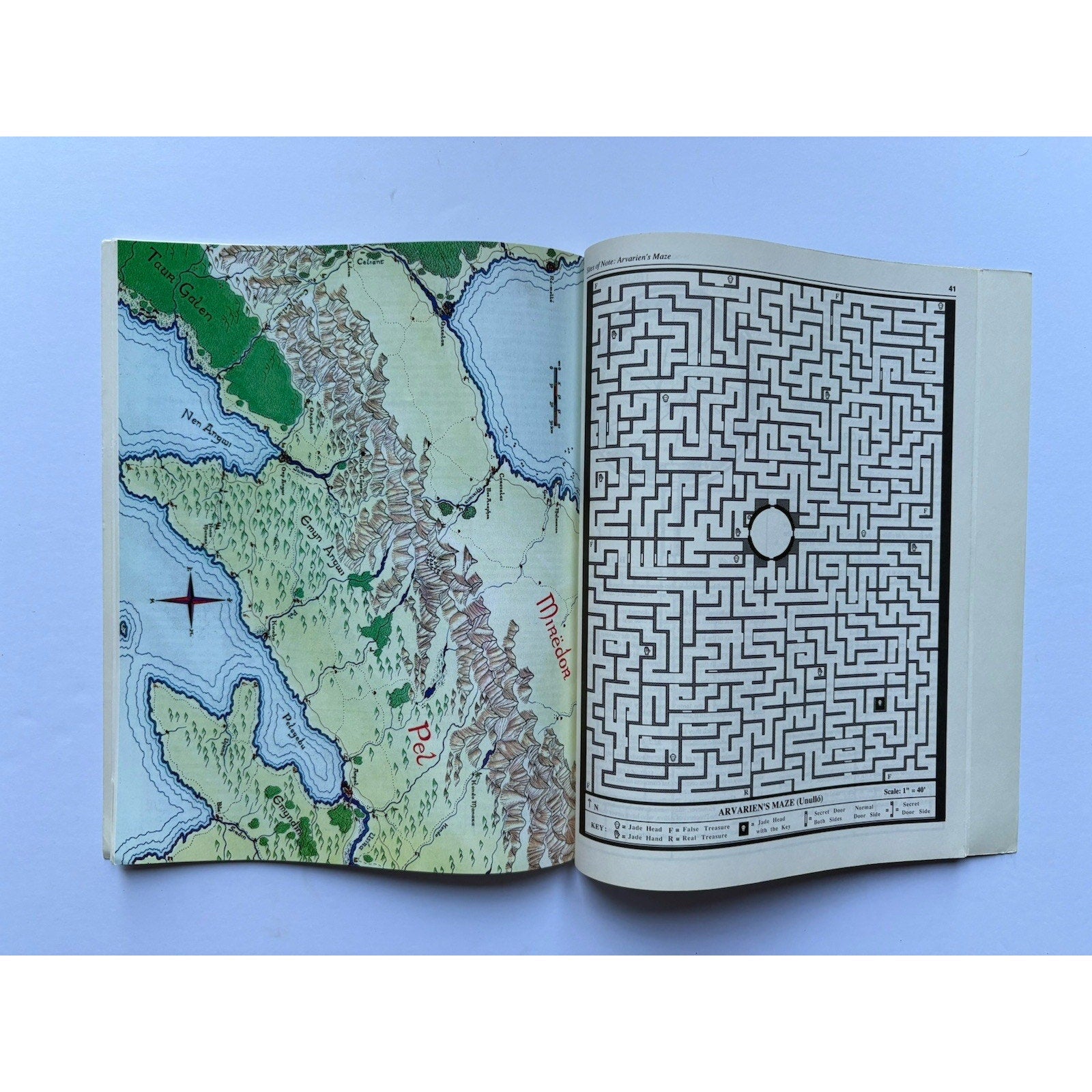 D&D Shadow in the South ICE 3900 1988 MERP Tolkien RPG Module Complete w/ Maps - Humphrey's Book Den