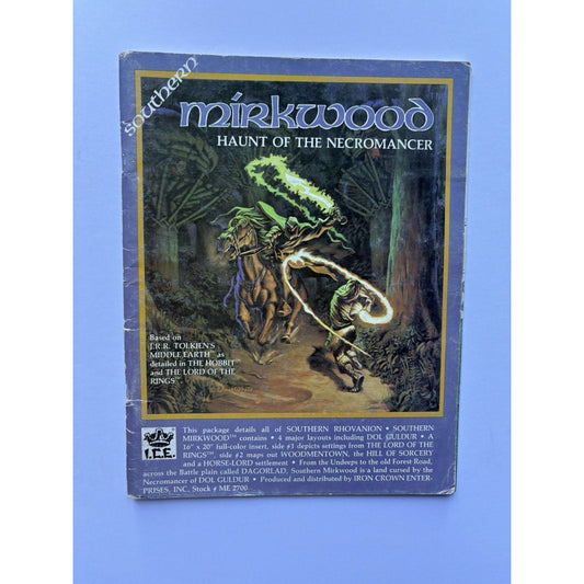 D&D Southern Mirkwood ICE 2700 1983 MERP RPG Module Complete Tolkien Dol Guldur - Humphrey's Book Den