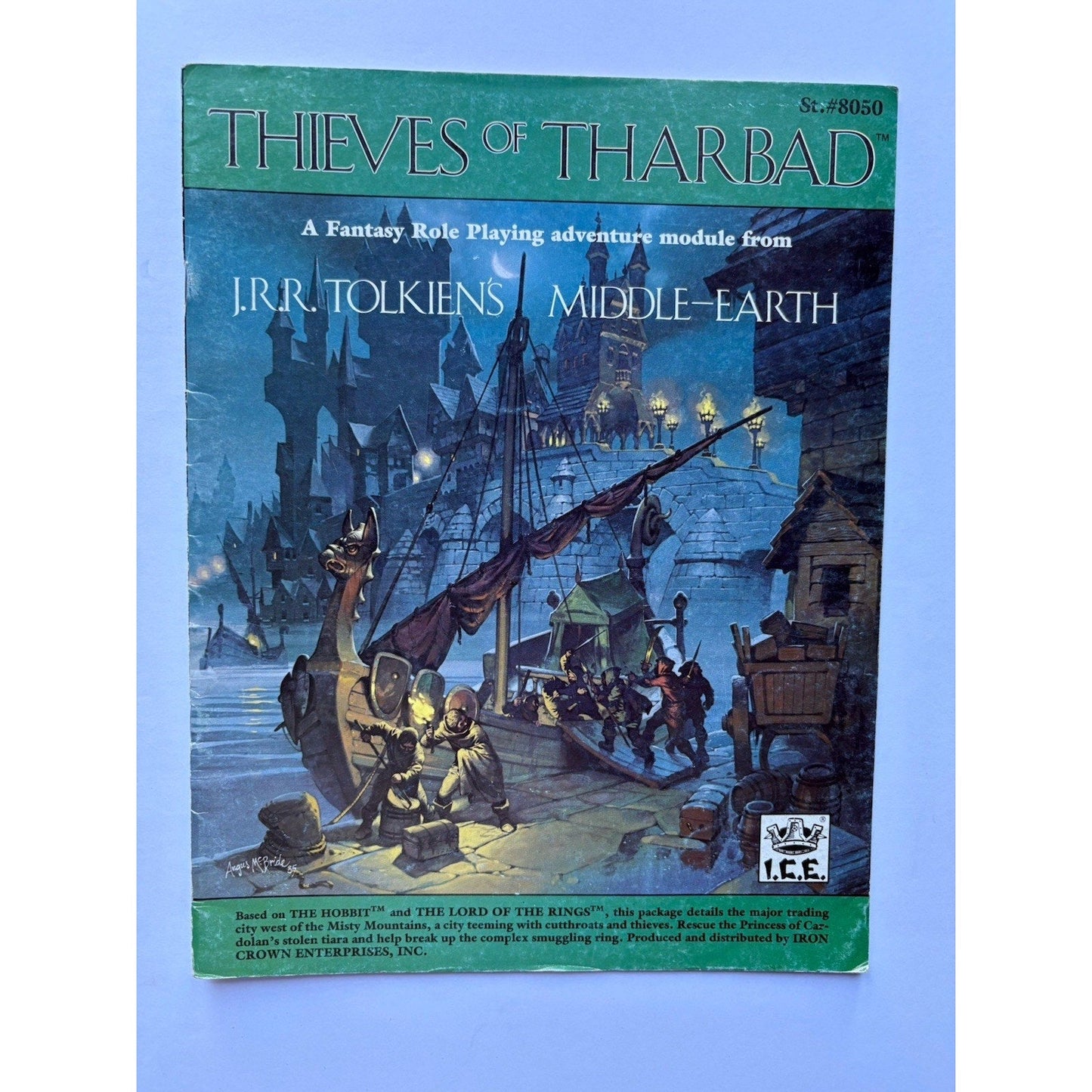 D&D Thieves of Tharbad ICE 8050 1985 MERP Module Complete Tolkien Rolemaster - Humphrey's Book Den