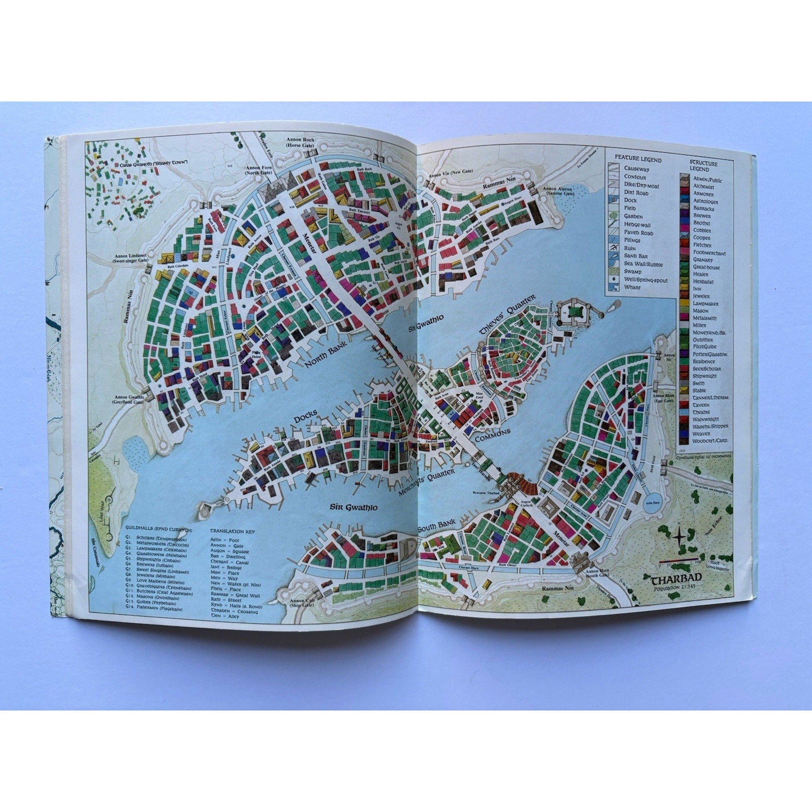 D&D Thieves of Tharbad ICE 8050 1985 MERP Module Complete Tolkien Rolemaster - Humphrey's Book Den