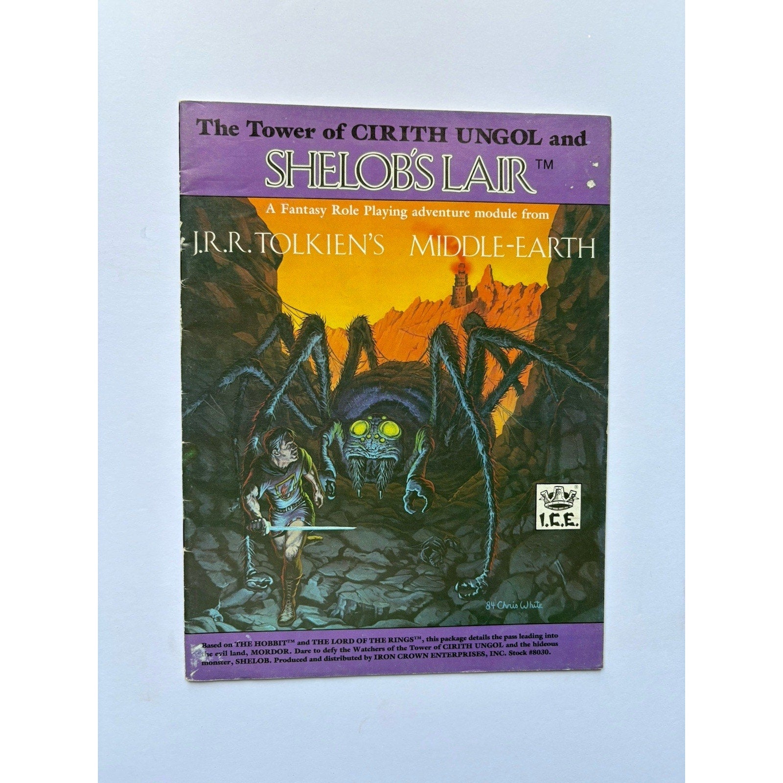 D&D Tower of Cirith Ungol & Shelob’s Lair ICE 8088 1984 MERP Tolkien Complete - Humphrey's Book Den