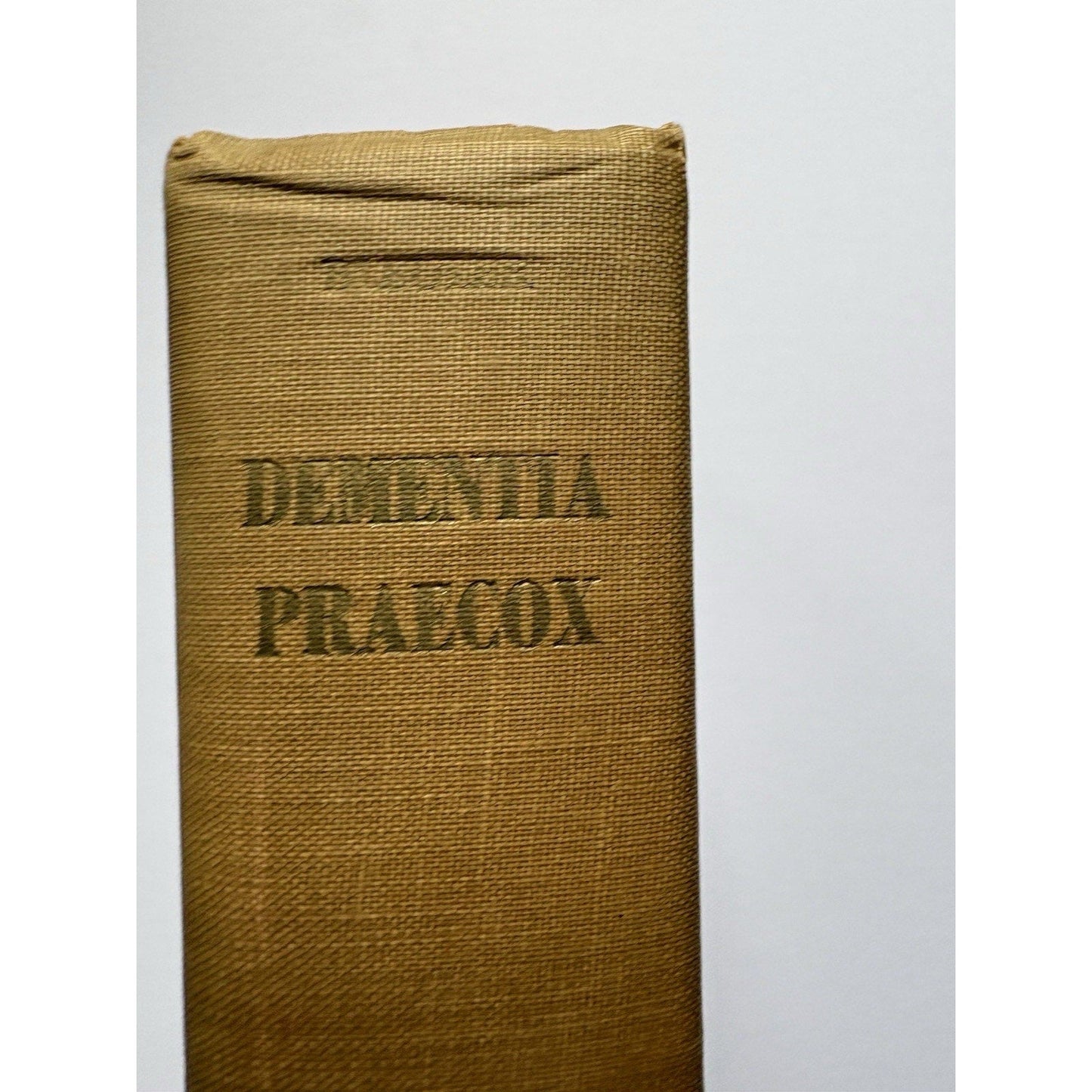 Dementia Praecox Or The Groups Of Scizophrenias Eugene Blueler - Medical Book HC - Humphrey's Book Den