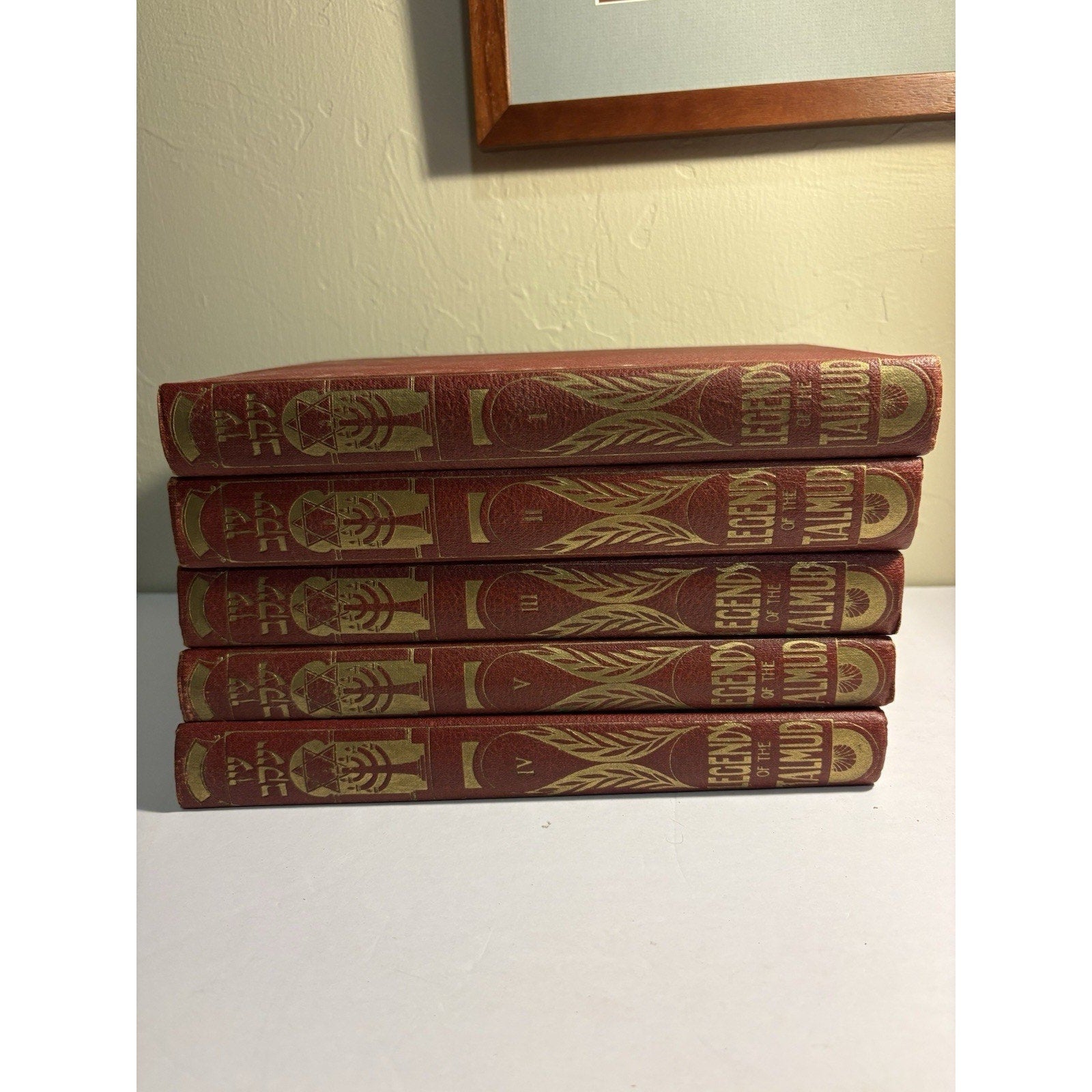 En Jacob Legends of the Talmud 5 Volume Set Ibn Chabib Glick 1916 - 1921 - Humphrey's Book Den