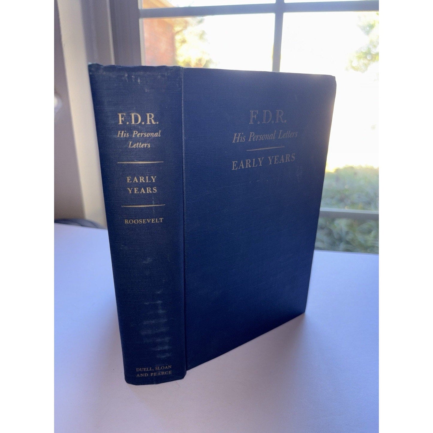 FDR His Personal Letters Early Years (1947 First Edition) Elliott Roosevelt - Humphrey's Book Den