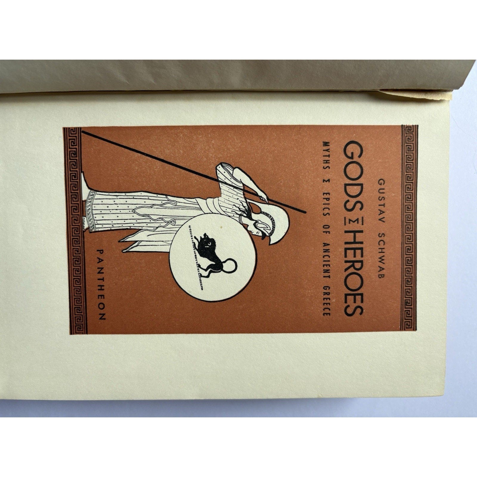 Gods & Heroes: Myths & Epics of Ancient Greece by Gustav Schwab, 1954 Hardback - Humphrey's Book Den