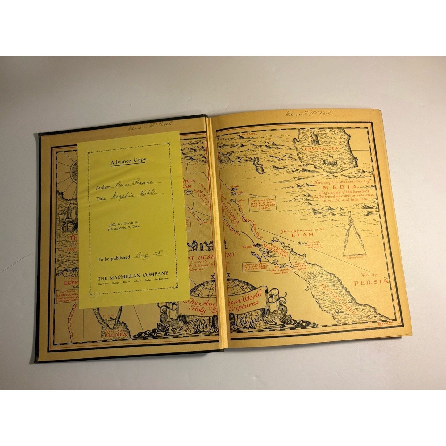 Graphic Bible 1928 1st Ed Advance Copy — Illustrated by Mark Rothko - Humphrey's Book Den