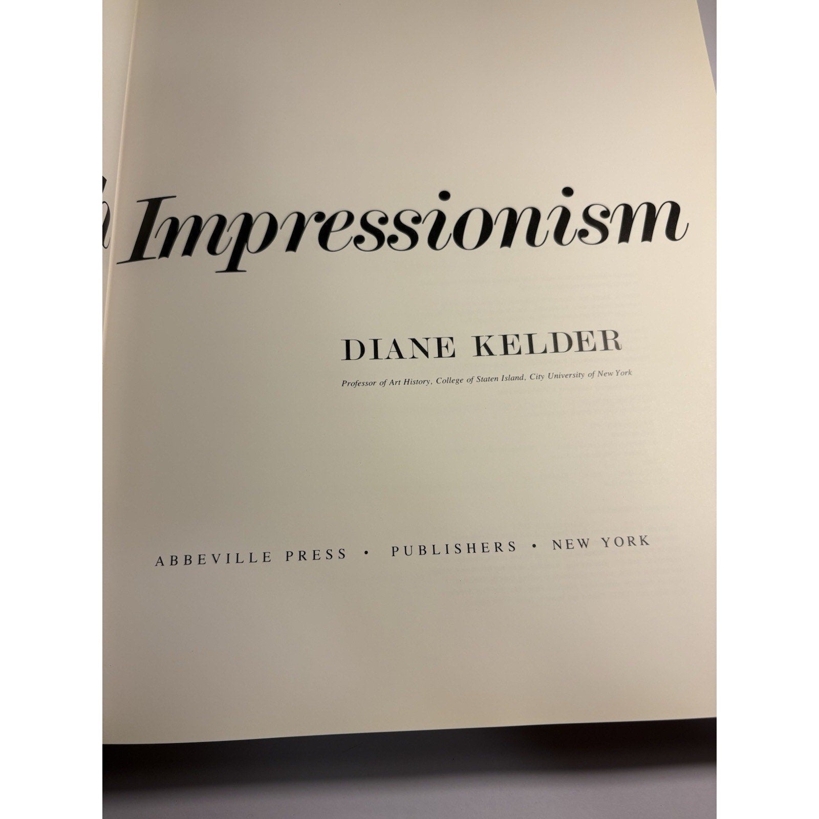 Great Book French Impressionism Diane Kelder 1980 Abbeville Art Hardcover 3rd Pr - Humphrey's Book Den