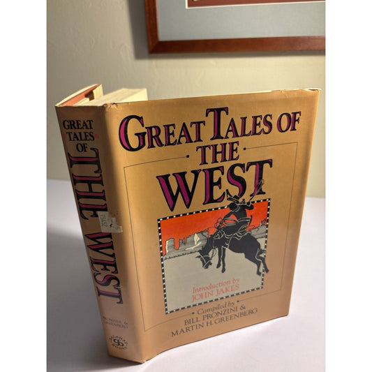 Great Tales of the West Hardcover Galahad Books Western Stories 1985 - Humphrey's Book Den
