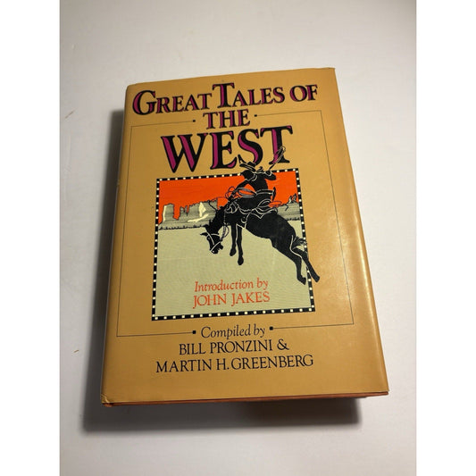 Great Tales of the West Hardcover Galahad Books Western Stories 1985 - Humphrey's Book Den